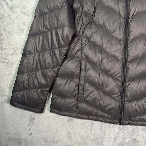 Calvin Klein Gray Duck Down Filled Packable Puffer Full Zip Jacket Size Large - Picture 6 of 10